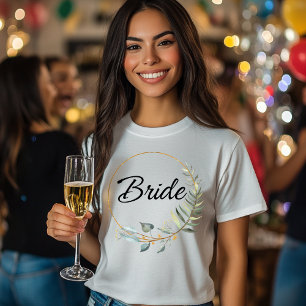 Bride - Elegant Floral Design T-Shirt