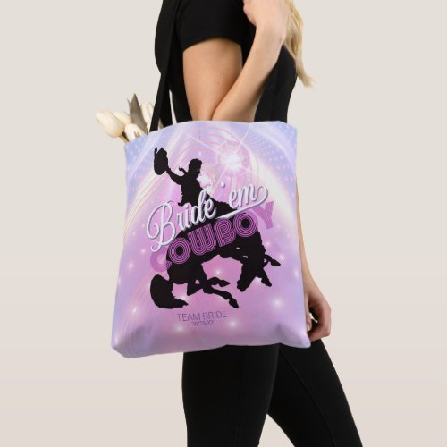 Bride em Cowboy Bachelorette v2 Team Bride ID928 Tote Bag