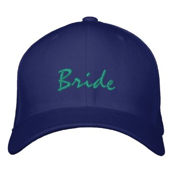 Bride Embroidered Hat by TwoBecomeOne at Zazzle