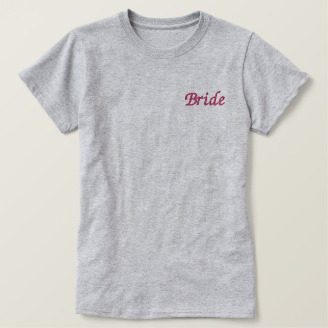 Bride Embroidered Shirt (Design Front)