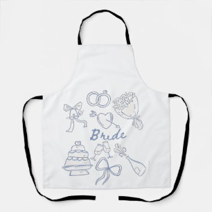 Bride Engagement Wedding Couples Husband Wife Apron