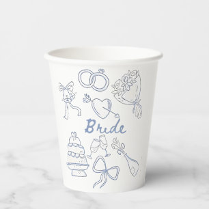 Bride Engagement Wedding Couples Husband Wife Paper Cups