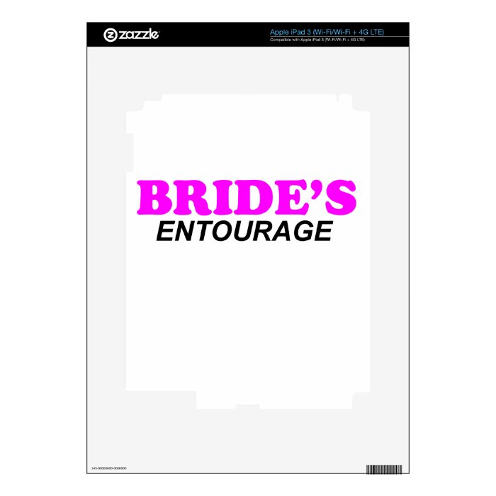 BRIDE ENTOURAGE.png iPad 3 Decals