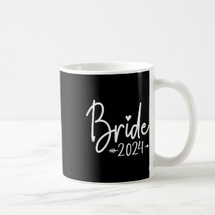 Bride Est. 2024 Married Wedding Bridal Party Bache Coffee Mug
