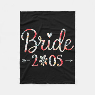 Bride Est 2025 Married Wedding Bridal Party Bachel Fleece Blanket