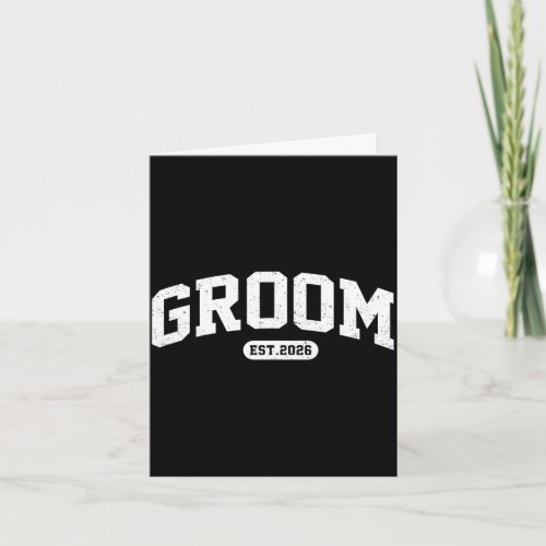 Bride est 2026 bride and groom 2026 matching card