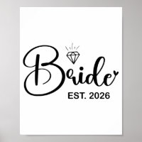 Bride Est. 2026 Fiancée Mrs. Wife Bachelorette Par