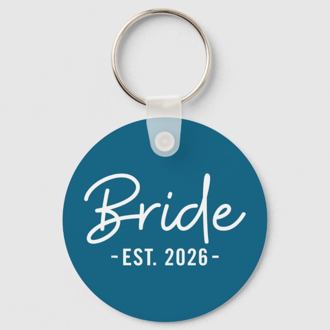 Bride est 2026 future wife bride to be keychain (Front)
