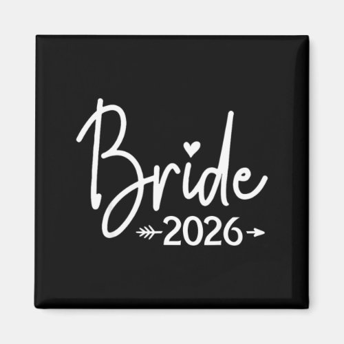 Bride est 2026 married wedding bridal party magnet