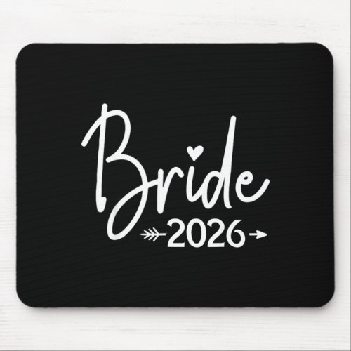 Bride est 2026 married wedding bridal party mouse pad
