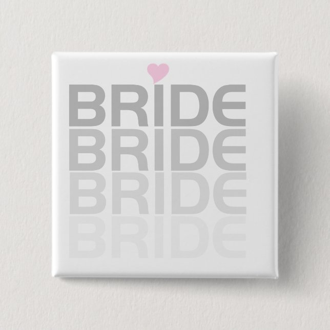 Bride Fade Tshirts and Gifts Button (Front)