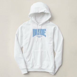 BRIDE Faux Glitter Varsity Engagement Bridal Hoodie