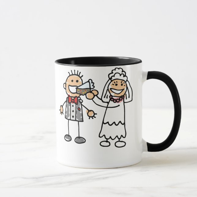 Bride Feeds Groom Mug (Right)