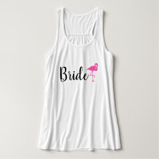 "Bride"  Flamingo Wedding Tank Top