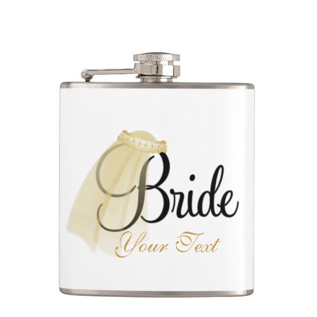 Bride Flask, 6 oz. Flask (Front)