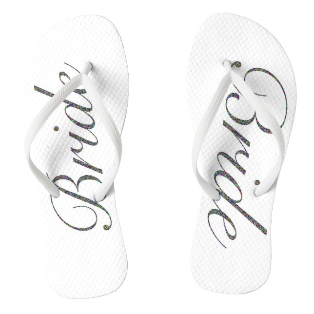 Bride Flip Flops (Footbed)