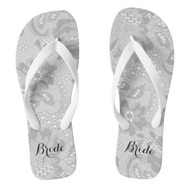 Bride Flip Flops (Footbed)