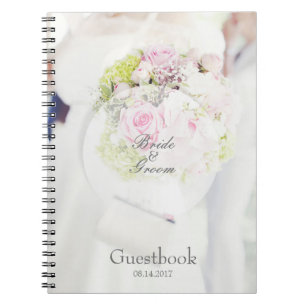 Bride Flower Bouquet editable wedding guest book
