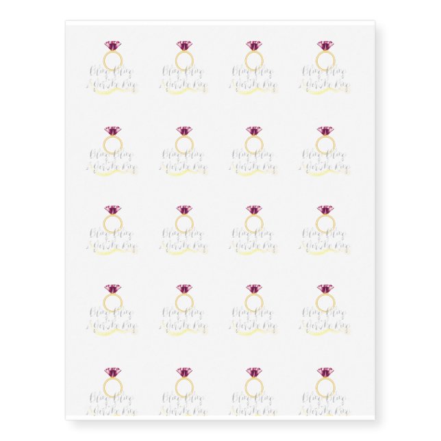 Bride For Wedding - Bride To Be Temporary Tattoos (Front)