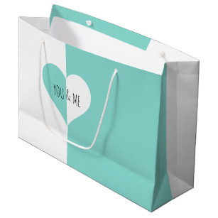 Wholesale Gift Bag- Medium- 4 Assorted Colors TIFFANY BLUE HOT PINK/LT BLUE/LT  PINL