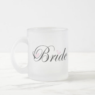 Bride Frosted Glass Coffee Mug