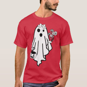 Bride Ghost Funny Halloween Costume Scary Pumpkin T-Shirt