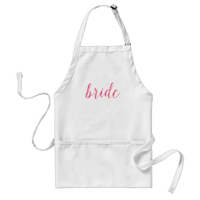Bride Gift for Bridal Shower Bachelorette Party Adult Apron (Front)