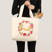Bride Gifts Large Tote Bag (Front (Product))