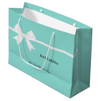Bride Glam & Bling Bridal Shower Tiara Party Large Gift Bag by Ohhhhilovethat at Zazzle