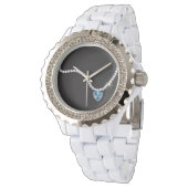BRIDE Glam & Bling Diamond Bridal Shower Party Watch (Angled)