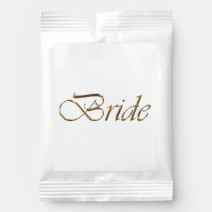 Bride gold script calligraphy elegant chic gift margarita drink mix