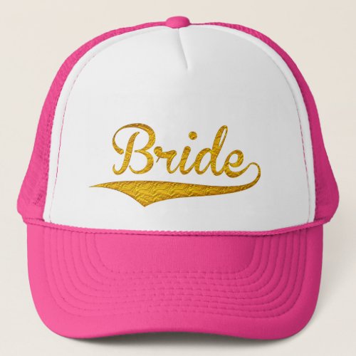 bride golden glitter bridal wedding hat white