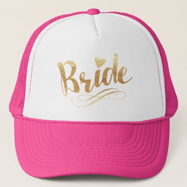 Bride|Golden Trucker Hat (Front)
