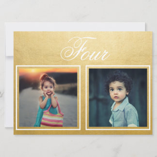 Bride Groom Age Elegant Classy Gold Table Number