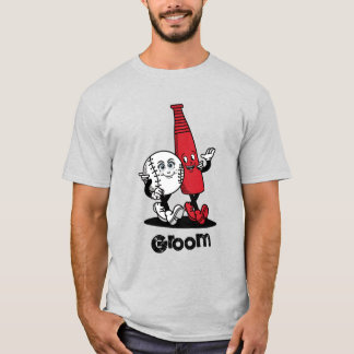 Bride Groom Baseball & Bat Funny T-Shirt