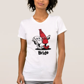Bride Groom Baseball & Bat Funny T-Shirt
