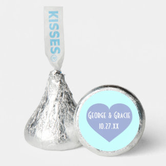 Bride & Groom Blue Heart Hershey®'s Kisses®