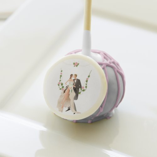 Bride  Groom Cake Pops