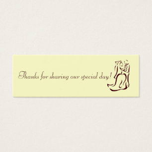 Bride&Groom Champagne Favor Tag