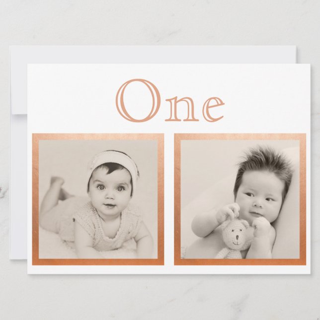 Bride Groom Custom Age Rose Gold Table Number (Front)