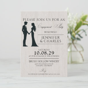 Bride & Groom Engagement Party Invitation