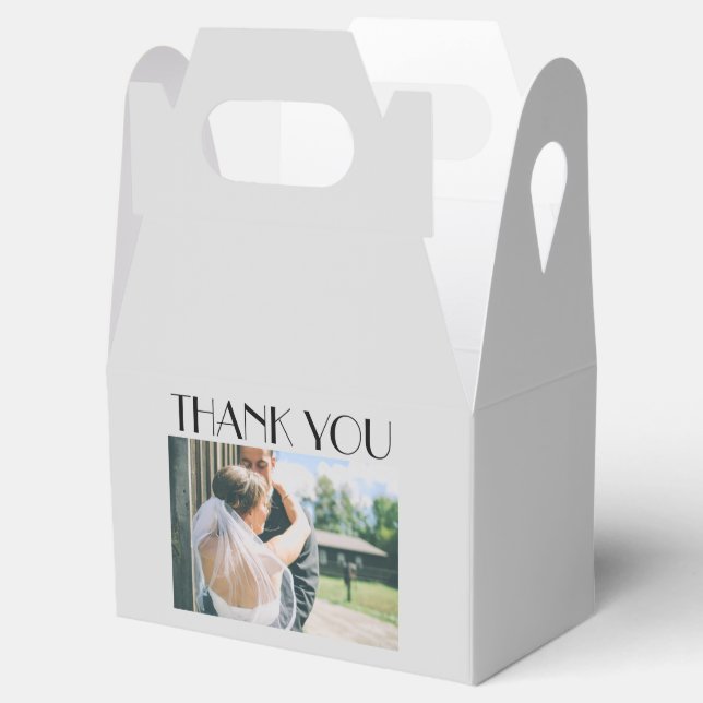 Bride & Groom Featured Favor Box (Opened)