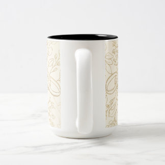 Bride Groom Gift | Watercolor Sage Green Botanical Two-Tone Coffee Mug