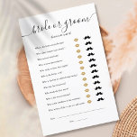 Bride Groom Guess Who Bridal Shower Game<br><div class="desc">This fun bridal shower tea party game can be personalized with your own guess who questions. Designed by Thisisnotme©</div>