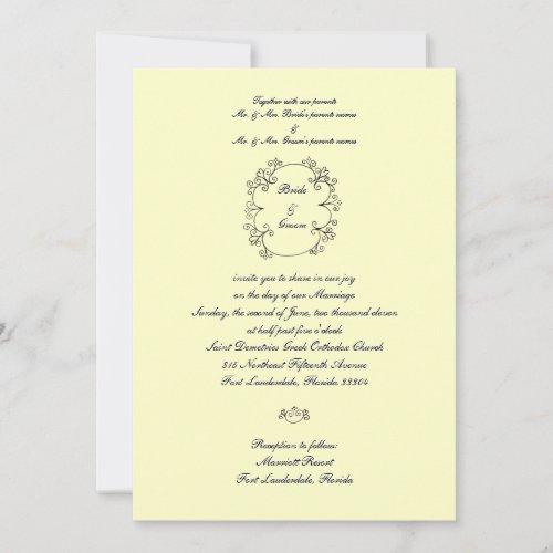 Bride  Groom Invitation