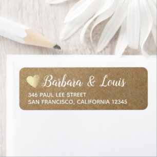bride groom love modern contact address label