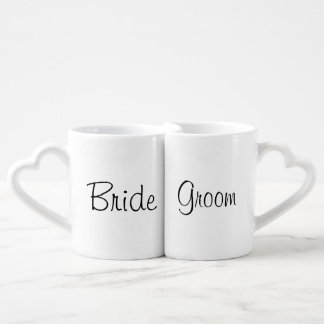 Bride & Groom Lover's Coffee Mug Set