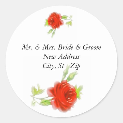 Bride  Groom Mailing Labels Template