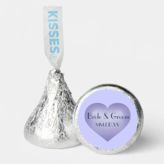 Bride & Groom Periwinkle Heart Hershey®'s Kisses®
