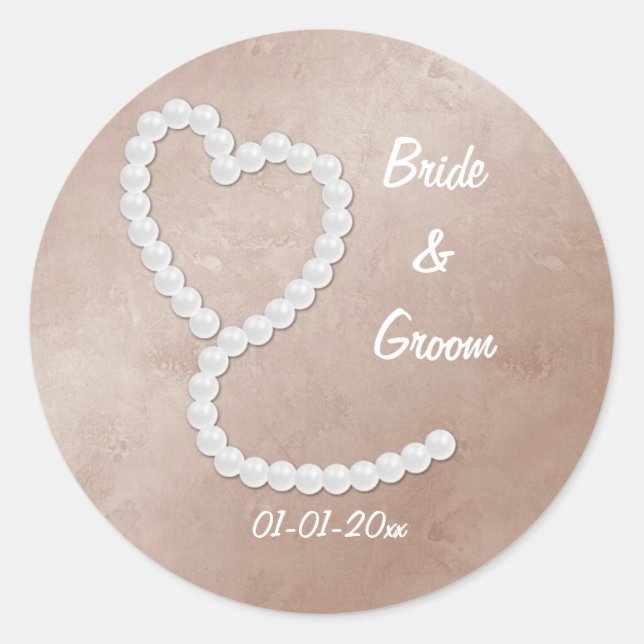 Bride & Groom Personlized Stickers (Front)